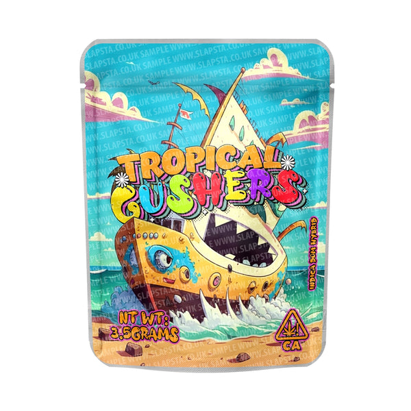 Tropical Gushers Mylar Pouches Pre-Labeled - SLAPSTA