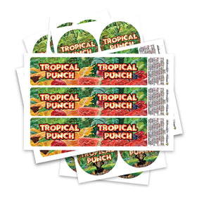 Tropical Punch Glass Jar / Tamper Pot Label