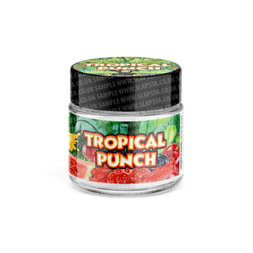 Tropical Punch Glass Jars Pre-Labeled
