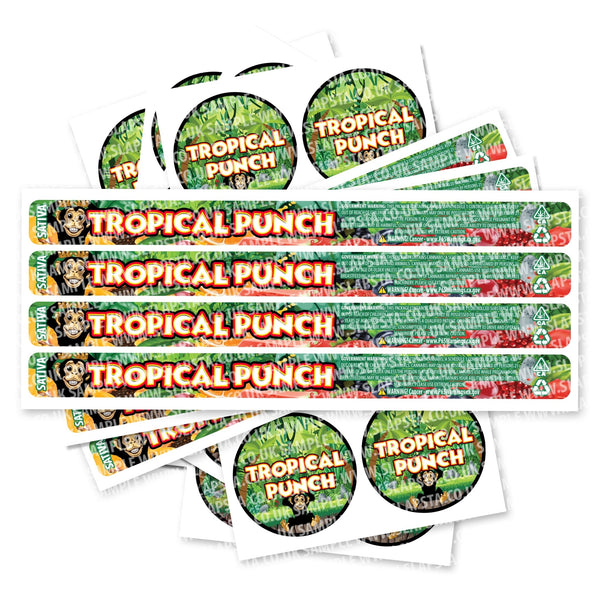 Tropical Punch Pressitin Strain Labels - SLAPSTA