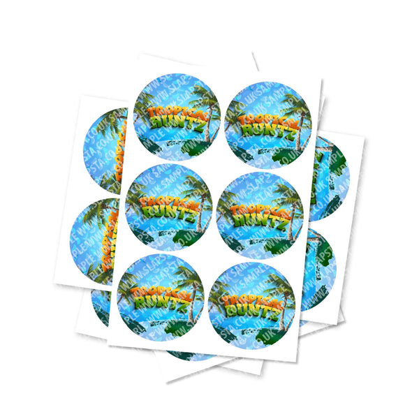 Tropical Runtz Circular Stickers - SLAPSTA