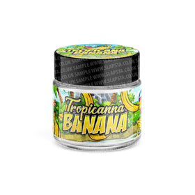 Tropicana Banana Glass Jars Pre-Labeled