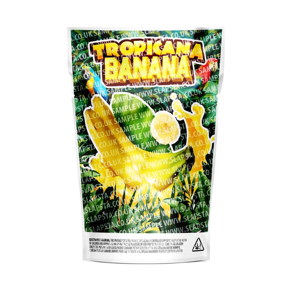 Tropicana Banana Mylar Pouches Pre-Labeled - SLAPSTA