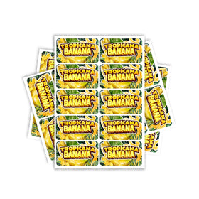 Étiquettes rectangulaires/pré-enroulées Tropicana Banana