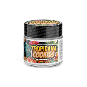 Tropicana Cookies Glass Jars Pre-Labeled