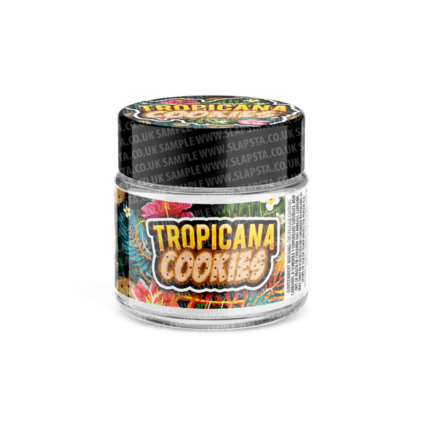 Tropicana Cookies Glass Jars Pre-Labeled - SLAPSTA