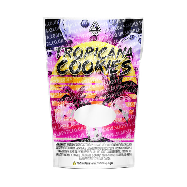 Tropicanna Cookies Mylar Pouches Pre-Labeled - SLAPSTA