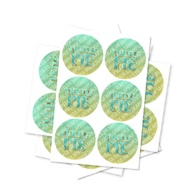 Turtle Pie Circular Stickers