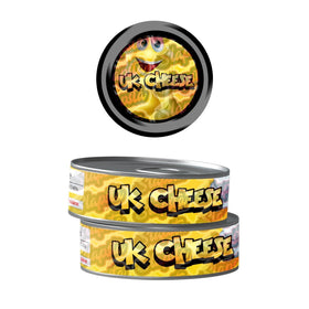 UK Cheese Pre-Labeled 3.5g Self-Seal Tins