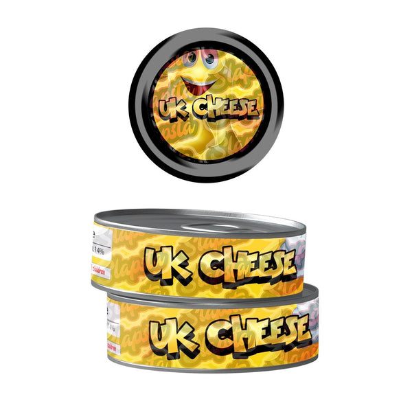 UK Cheese Pre-Labeled 3.5g Self-Seal Tins - SLAPSTA