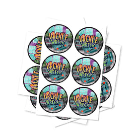 Urckle Wreck Circular Stickers