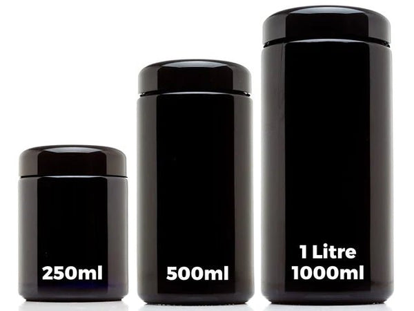UV Miron Glass Jars 100ml (Pre-Order) - SLAPSTA
