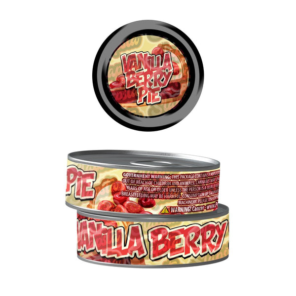 Vanilla Berry Pie Pre-Labeled 3.5g Self-Seal Tins - SLAPSTA