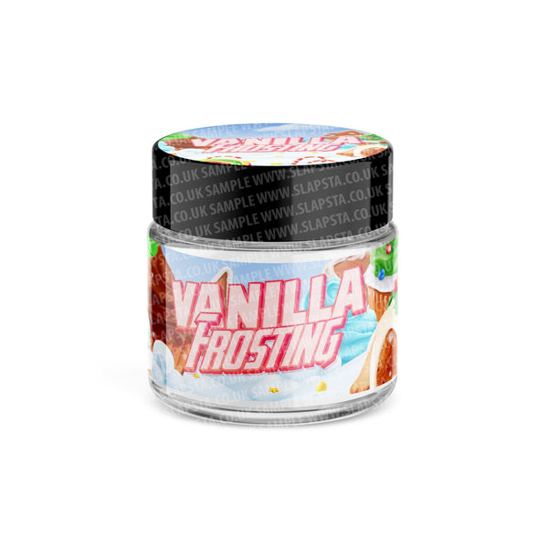 Vanilla Frosting Glass Jars Pre-Labeled - SLAPSTA