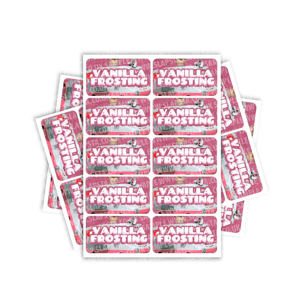 Vanilla Frosting Rectangle / Pre-Roll Labels - Pre-Roll (10.16cm x 6.7cm) / 10