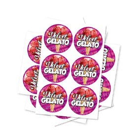 Velvet Gelato Circular Stickers