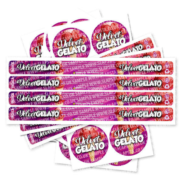 Velvet Gelato Pressitin Strain Labels - SLAPSTA