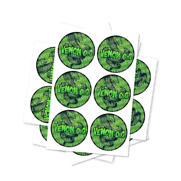 Venom OG Circular Stickers - SLAPSTA