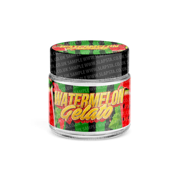 Watermelon Gelato Glass Jars Pre-Labeled - SLAPSTA