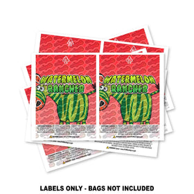 Étiquettes pour sacs en mylar Watermelon Rancher UNIQUEMENT