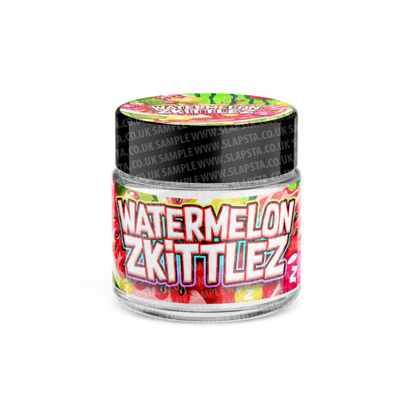 Watermelon Zkittlez Glass Jars Pre-Labeled - SLAPSTA