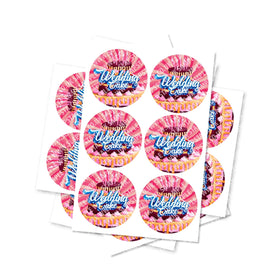 Wedding Cake Circular Stickers