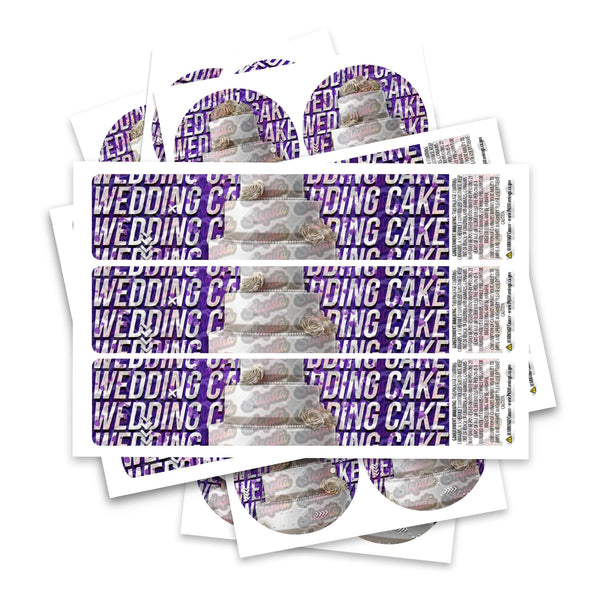 Wedding Cake Glass Jar / Tamper Pot Labels - SLAPSTA