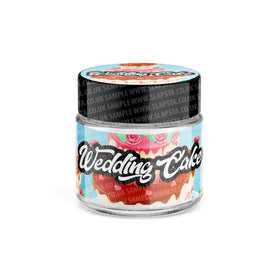 Wedding Cake Glass Jars Pre-Labeled