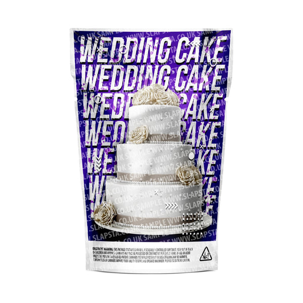 Wedding Cake Mylar Pouches Pre-Labeled - SLAPSTA