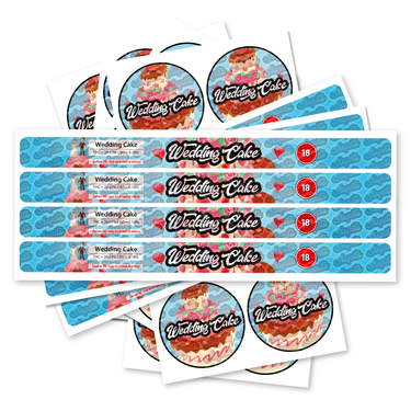 Wedding Cake Pre - Labeled 3.5g Self - Seal Tins - 60pcs