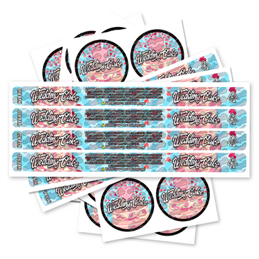 Wedding Cake Pre - Labeled 3.5g Self - Seal Tins - 60pcs