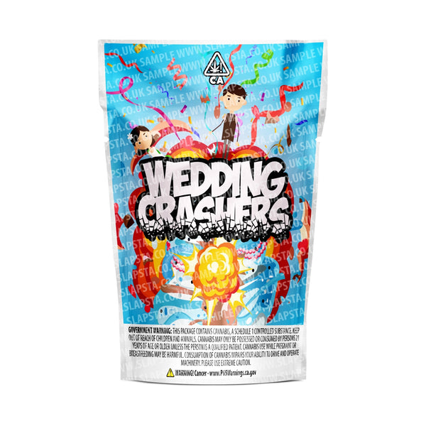 Wedding Crashers Mylar Pouches Pre-Labeled - SLAPSTA