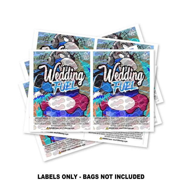 Wedding Fuel Mylar Bag Labels ONLY - SLAPSTA
