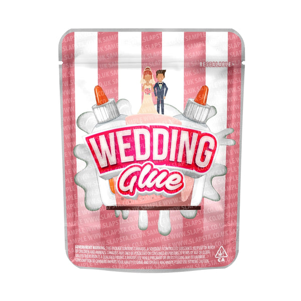 Wedding Glue Mylar Pouches Pre-Labeled - SLAPSTA