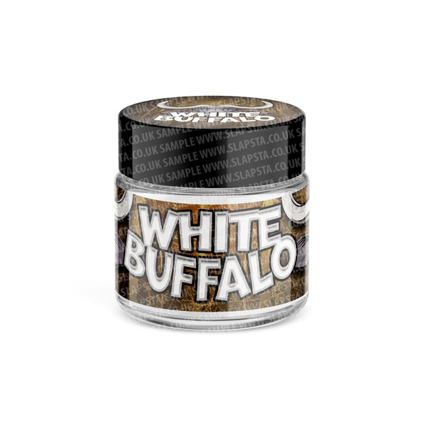 White Buffalo Glass Jars Pre-Labeled - SLAPSTA