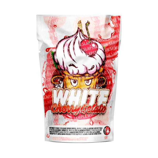 White Cherry Gelato Mylar Pouches Pre-Labeled - SLAPSTA