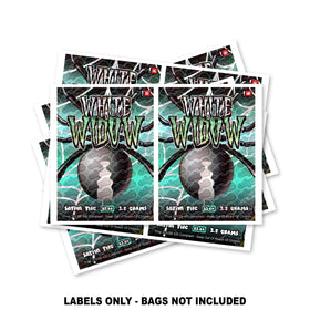 Étiquettes pour sacs Mylar White Widow UNIQUEMENT