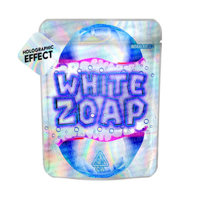 Pochettes Mylar Zoap SFX blanches pré-étiquetées 