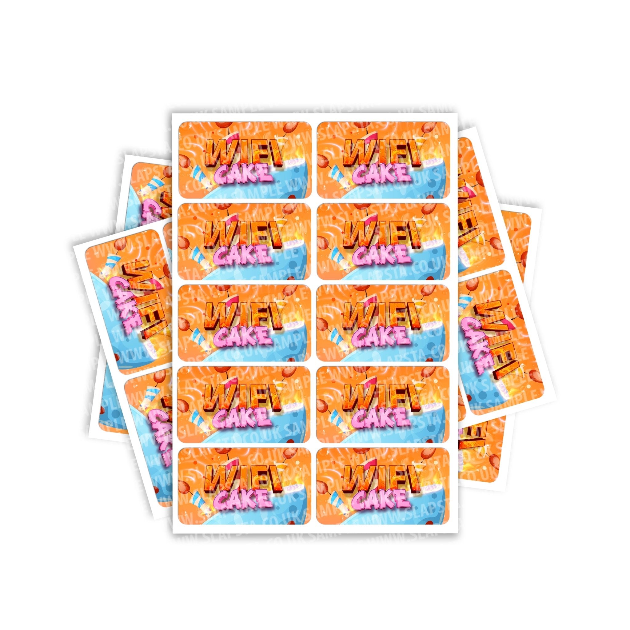 SLAPSTA - Wifi Cake Rectangle / Pre-Roll Labels