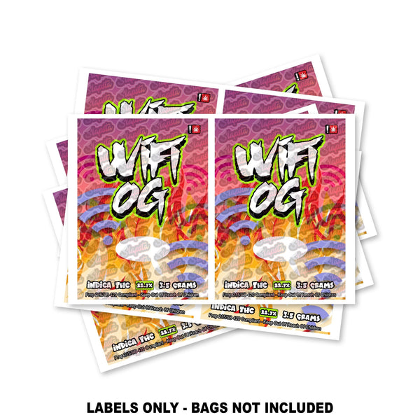 Wifi OG Mylar Bag Labels ONLY - SLAPSTA