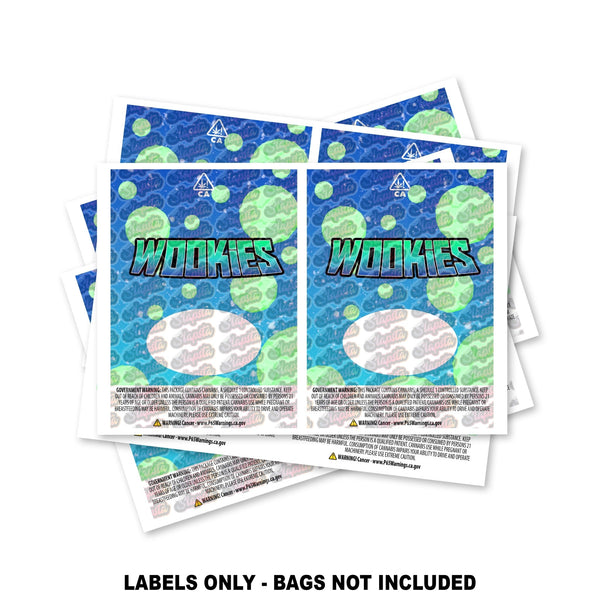 Wookies Mylar Bag Labels ONLY - SLAPSTA