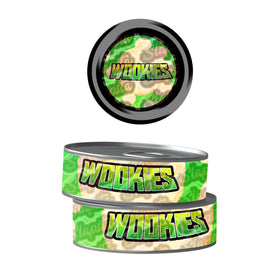 Wookies Pre-Labeled 3.5g Self-Seal Tins