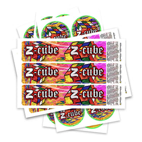 Z Cube Glass Jar / Tamper Pot Label