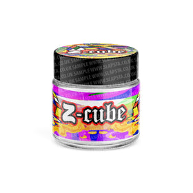 Z Cube Glass Jars Pre-Labeled