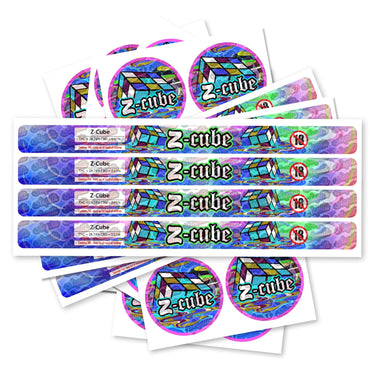 Z Cube Pre - Labeled 3.5g Self - Seal Tins - 60pcs