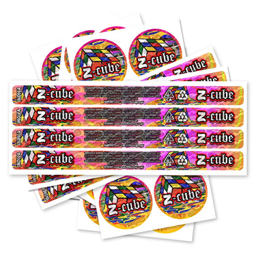 Z Cube Pre - Labeled 3.5g Self - Seal Tins - 60pcs