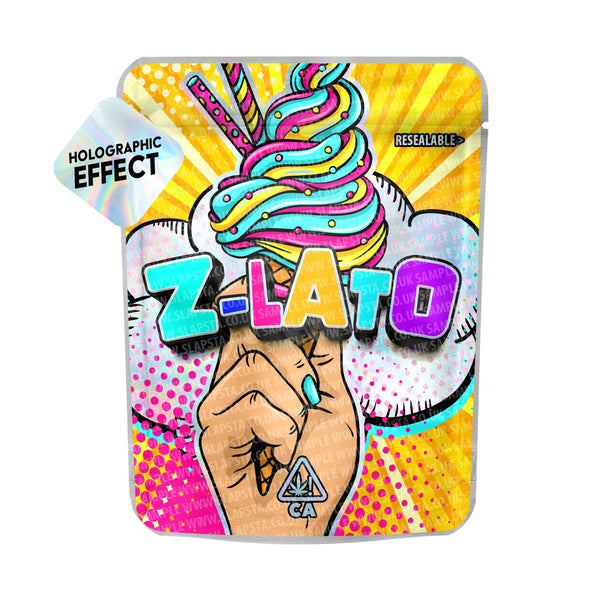 Z Lato Holographic Prism Mylar Bags