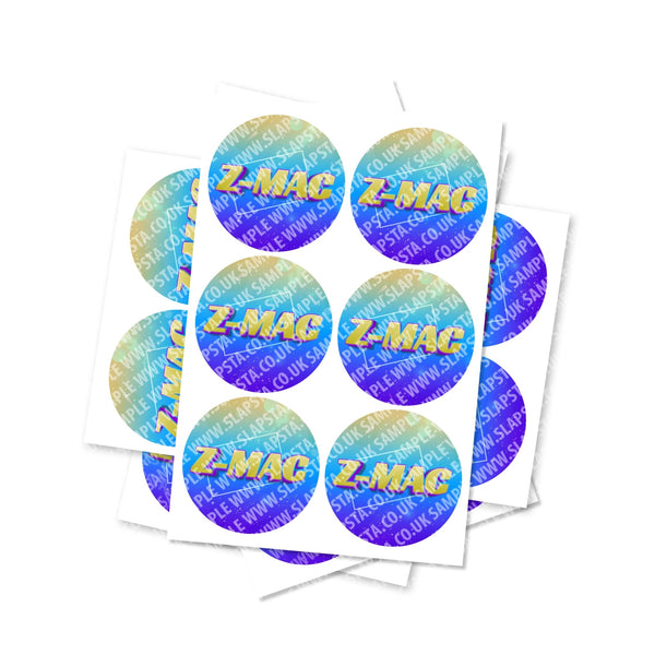 Z Mac Circular Stickers - SLAPSTA