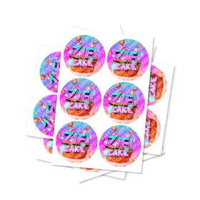 Zifi Cake Circular Stickers