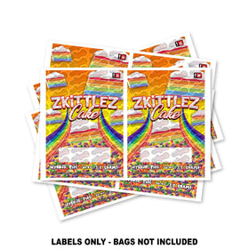 Étiquettes pour sacs Mylar pour gâteaux Zkittlez UNIQUEMENT
